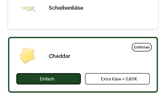 Bestellung anpassen
