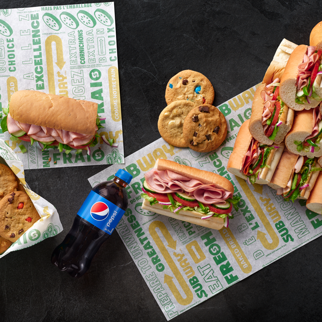 Easy order sandwich and platters for 5-9 people each.