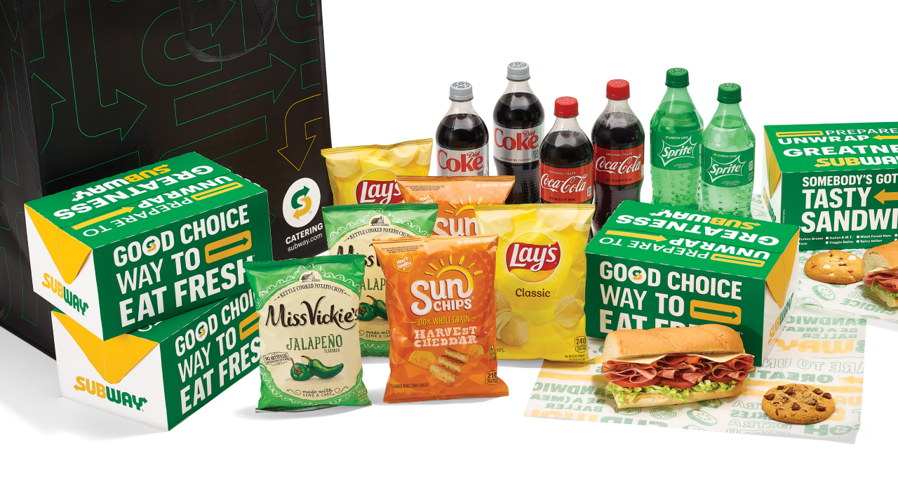 Assorted box lunch meal bundle with chips, cookies and beverages