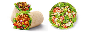 Wraps und Salate